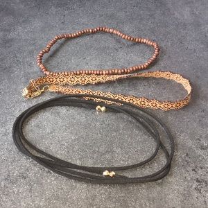 Set of 3 Chokers NWOT
